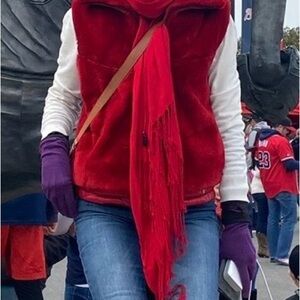 Real Fur - Ski Vest - Real Red Beaver Fur